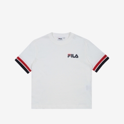 Fila Small Linear - Naisten Poolopaita - Valkoinen | FI-58732